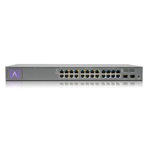 Image of Alta Labs S24-POE Cloud-Managed PoE+ Switch w / 24 Gigabit Ethernet Ports and 2 SFP+ Ports, Power Over Ethernet on 16 Ports, 240W PoE Budget, 2 SFP+ Ports Support Up To 10 Gbps Fiber /Copper Connections