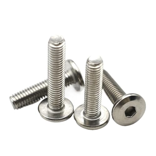 2〜20個 M3 /4 /5 /6 /8 304 A2 ステンレススチール 六角六角ソケット 大型フラットヘッド家具リベットネジ接続ジョイントボルト(35mm,M8 (2pcs))