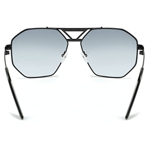 Image of mincl / 2021 Fashion Style Square transparent Sunglasses Unisex Vintage Oversized Glasses