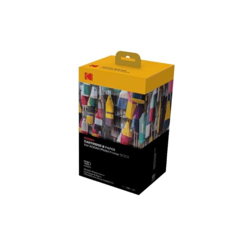 Image of KODAK Dock Plus & Dock Photo Printer Cartridge PHC-120 - Cartridge Refill & Photo Paper- 120 Pack