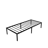 ZUSÄTZLICHER STAURAUM - Dank der Komforthöhe von 36cm bietet dieses 90 x 200 cm Metallbett umfangreichen Stauraum: Schaffen Sie Platz in Ihren Schränken, denn es passen bis zu 8 Gepäckstücke unter das Doppelbett und 4 Koffer unter das Einzelbett
