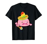 Sombrero Blobfisch Kostüm Mexikaner Fiesta Fisch T-Shirt