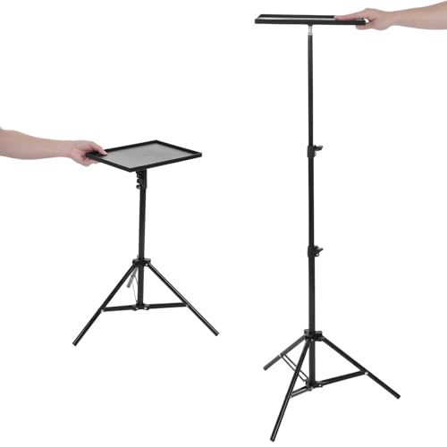 Soporte trípode ajustable para proyector con bandeja miniatura 7