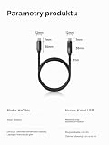 Hagibis Kabel USB C, wyświetlacz LED, silikonowy kabel do szybkiego ładowania 240 W z transferem danych 480 Mb/s, szybka ładowarka typu C, do iPhone'a 15/15 Pro Max, iPad, MacBook Pro Air (srebrny, 1