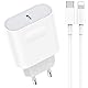 Trefard 25W USB C Ladekabel and 2M Ladegerät for iPhone 14/14 Pro/14 Pro Max/13/12 /11/ X/XR/XS/Mini, Type C Schnellladekabel Netzteil USB C Schnellladegerät Adapter