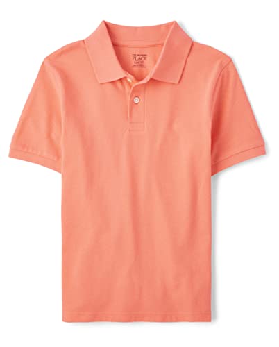 Image of The Children's Place Boys' Uniform Short Sleeve Pique Polo
