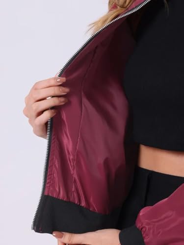 Image of TAGAS Women's Solid Bomber Jacket - Lightweight Zip-Up Stylish Casual Wear - Full Sleeve Windcheater for Girls & Women