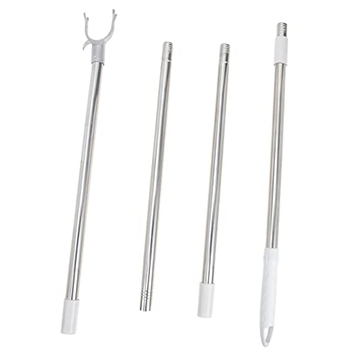 CIYODO Splicing Closet Hook Pole Clothes Reach Tool for High Places Lightweight Design for Easy Hanging Clothes for Wardrobe and Balcony Use