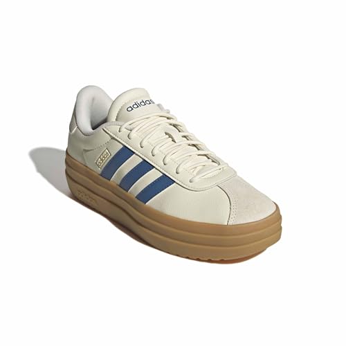 Image of adidas Womens Vl Court Bold Lace Up Sneakers Shoes Casual - Pink