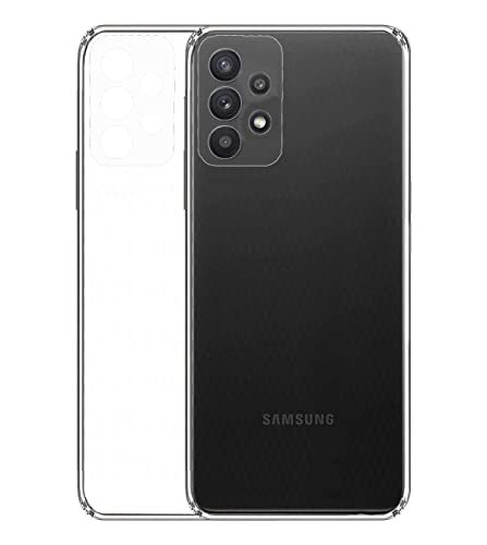 Image of Soft Flexible Silicone Back Cover Compatible with Samsung Galaxy M32 5G, Transparent Case