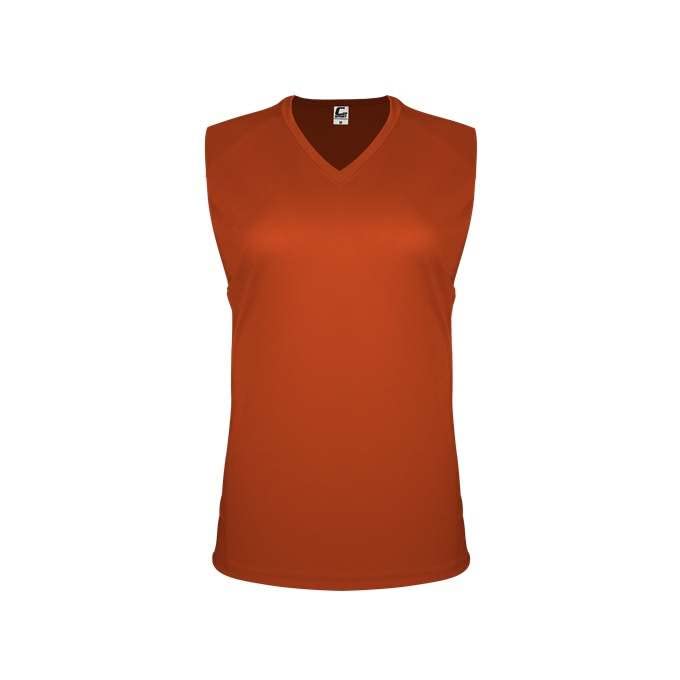 Badger Sports C2 Ladies Sleeveless Tee Burnt Orange Medium