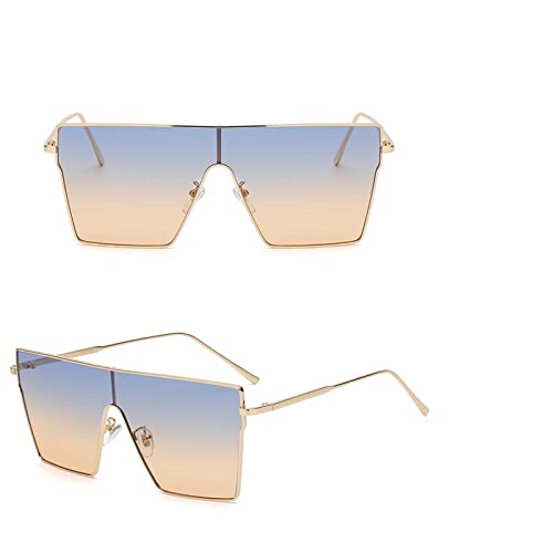 Lunettes de soleil femmes à grand cadre carré pour protection UV400 - 2