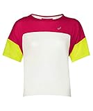 Materialmix trocknet schnell ASICS Style Laufshirt Damen pink/Neongelb, L (42/44 EU)