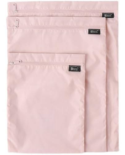 防水ポーチ 3点セット 大容量 おむつ 水着 着替え収納に 活用バッグ 外出/保育園/温泉/ジムに便利 出産祝いプレゼントにも ベビー用品 旅行用品 お風呂用品 (ピンク)