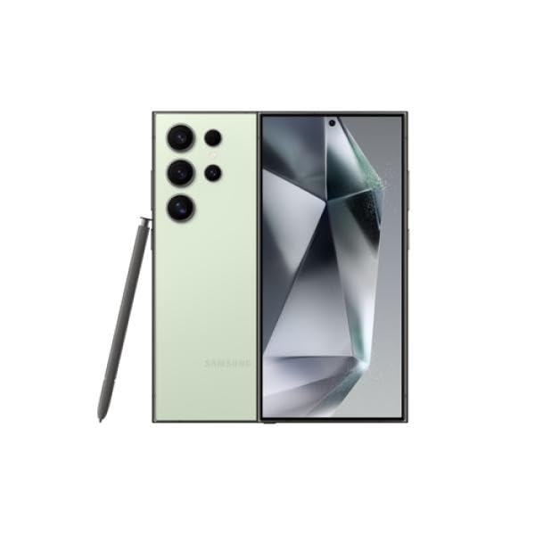 Samsung Galaxy S24 Ultra Smartphone, Android-Handy ohne Vertrag, 12 GB RAM, 256 GB Speicher, 200-MP-Kamera, Lange Akkulaufzeit, Titanium Green
