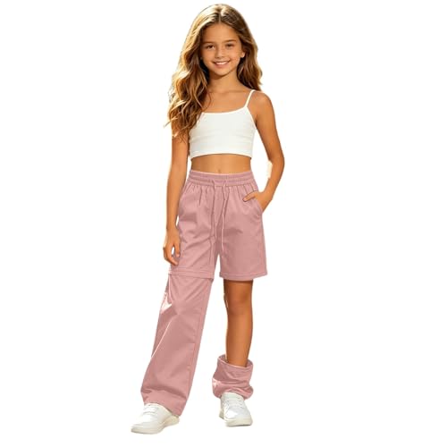 Pantalon de randonnée fille amovible en short transformable pour sport outdoor
