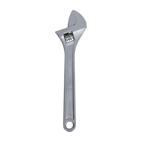 Image of 12 Inch (300mm) Adjustable Spanner Wrench || Max Jaw Opening - 35mm || Heavy Duty Chrome Plated Drop Forged Steel - Industrial Grade Tool for Plumbing & Automotive Use