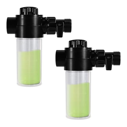 2pcs 4oz Fertilizer Injector Bottle with Valve and Hose End Sprayer Adapter by Sinbana - Used condition - US$15.63