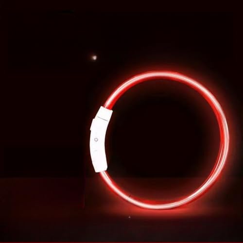 LED 犬 ライトアップ 視線 500M 小型/中型/大型犬 光る首輪 猫 散歩 ライト 首輪 夜間照明 USB充電 7色 11モード変更可能 最大70CM サイズ調整可能 (急速充電器を使用せず、コンセント電圧を5V未満にしてください。) (レインボー)