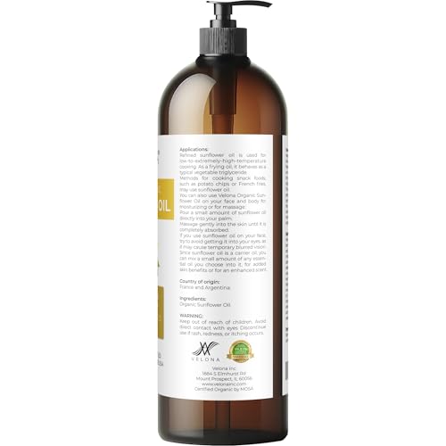 Velona AV1K Usda Certified Organic Sunflower Oil thumb #5