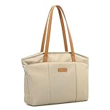 BANGE Women shoulder backpack for Daily needs,Tote bag can hold 16 Inch laptop (Khaki)