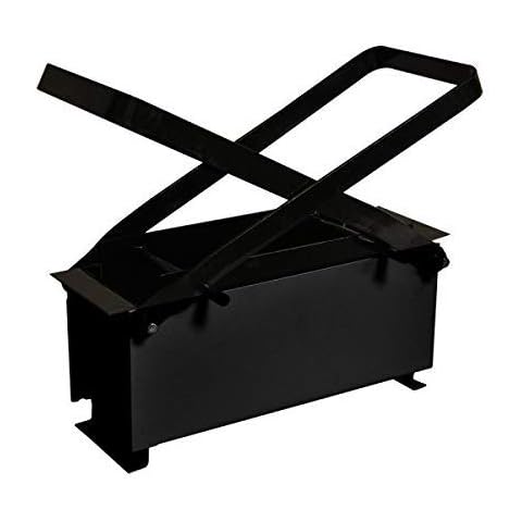 HomeZone® Black Log Briquette Maker DIY Recycle Newspaper Briquette Maker Paper Log Brick for Heating Fire Stove Home Cover