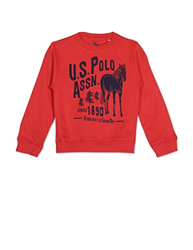 Image of U.S. Polo Assn. Kids Regular fit Cotton Crew Neck Sweatshirts