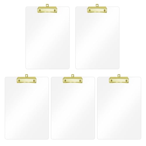 Planchettes à pince transparentes idéales pour les infirmières et étudiants en art (A4)