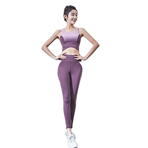 Women' Yoga Sport Clothes Yoga Suit Women Was Thin Gym Professional Sports Running Clothes (Color : A, Size : M)