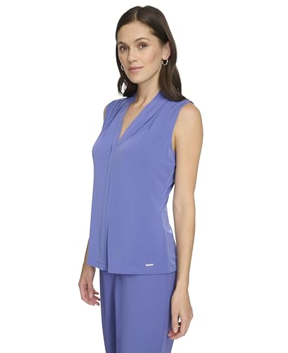 Calvin Klein Women's Sleeveless V-Neck Blouse3