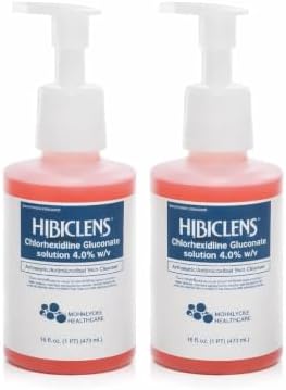 Hibiclens Antimicrobial Skin Liquid Soap with Foaming Pump, 16 Fluid Ounce (Pack of 2)