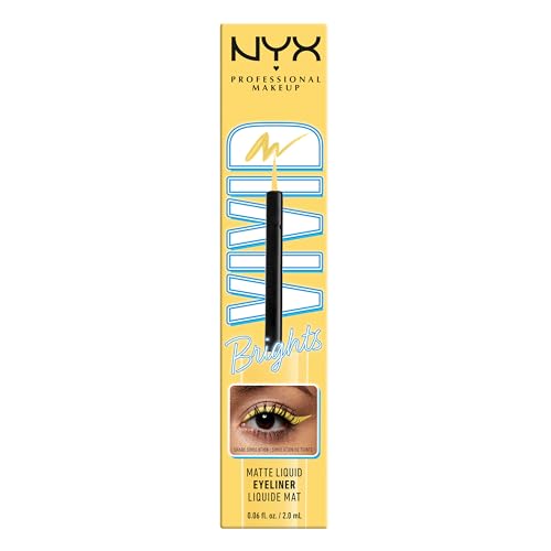 NYX PROFESSIONAL MAKEUP Vivid Brights Liquid Liner, Smear-Resistant Eyeliner with Precise Tip - Had Me At Yellow - image 8