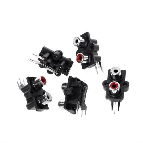Conector hembra RCA para panel PCB 5 piezas miniatura 1