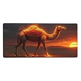 Bordo e stabilità: i bordi cuciti di precisione aiutano il tappetino per mouse a mantenere una forma pulita, mentre la base antiscivolo aiuta a ridurre lo scivolamento per i tappetini per mouse Magical Orange Camel Print per scrivania e postazioni di lavoro quotidiane