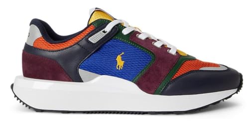 Image of POLO RALPH LAUREN Train 89 Suede & Oxford Sneakers