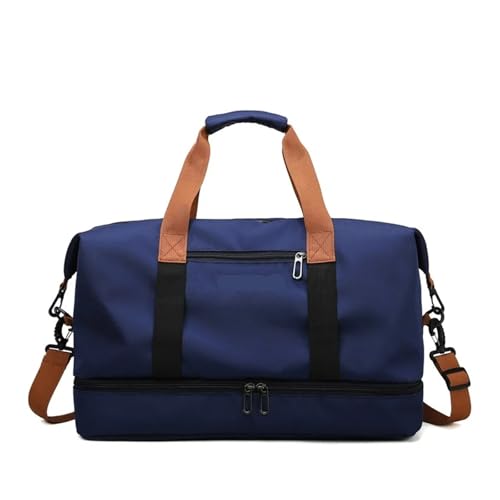 Weekender Bags Travel Duffle Bag for Women Men Gym Fitness Yoga Handbag Luggage Shoulder Crossbody Carry On Short-distance Bags(Blue)
