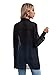 Floerns Women's Button Front Long Sleeve Mesh Shirt See Through Sheer Blouse Tops Black L