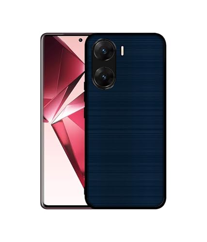 Image of Blue Line Design Premium 2D Printed Metal Back Case Cover for Vivo V29E 5G