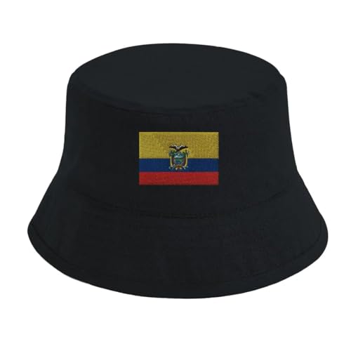 Chapeau bob drapeau de l'Équateur pour se protéger du soleil en voyage