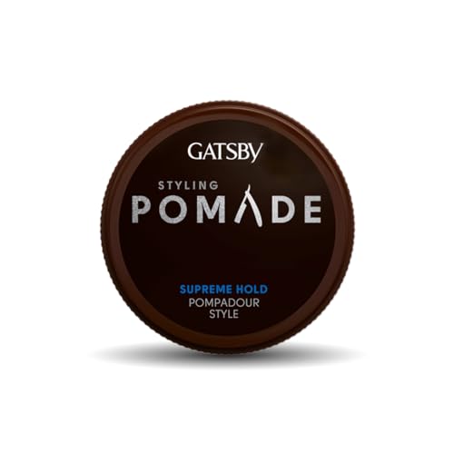 GATSBY Styling Pomade Wax Supreme Hold, 75 g,Brown
