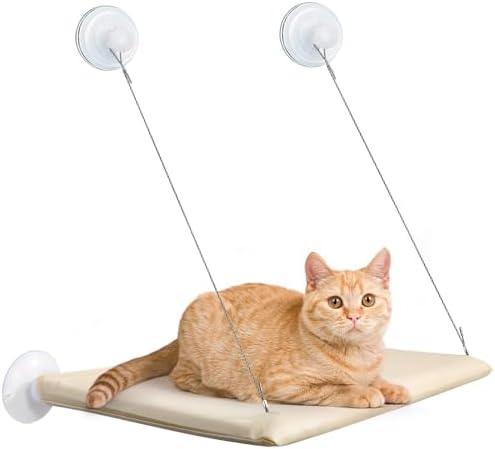 LEGEING Hamaca de Ventana para Gatos hasta 25kg, 54x30cm