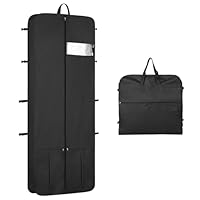 XNINJA Borsa da Ballo con Porta Abiti, Costumi da Ballo Borse Porta Abiti da Viaggio, Borsone per Abiti per Gare di Danza, Armadio Porta Abiti, Valigia da Ballo-Rose Red|23INCH