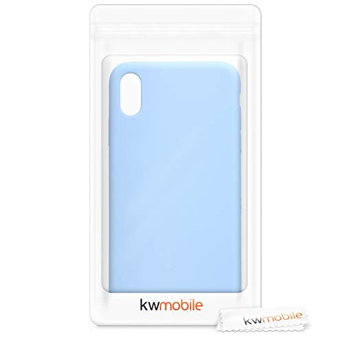 Kwmobile Tpu Silicone Case Compatible With Apple Iphone Xs Max - Case Slim Phone Cover With Soft Finish - Light Blue #TOP6