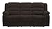 HomeRoots 40" Contemporary Brown Fabric Sofa