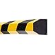 MORION-Prallschutz, Trapezform, Flächenschutz 40/40 mm, schwarz/gelb, selbstklebend, Länge: 1000 mm - 422.18.441