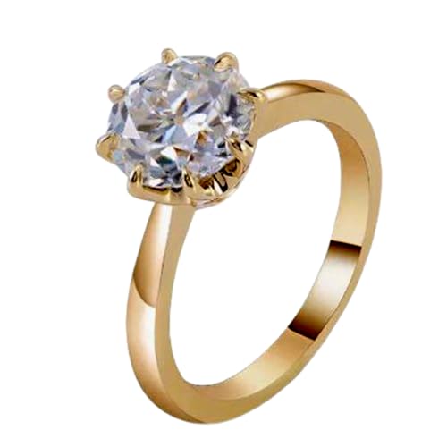Bague alliance moissanite ronde en argent et or, le cadeau de mariage idéal