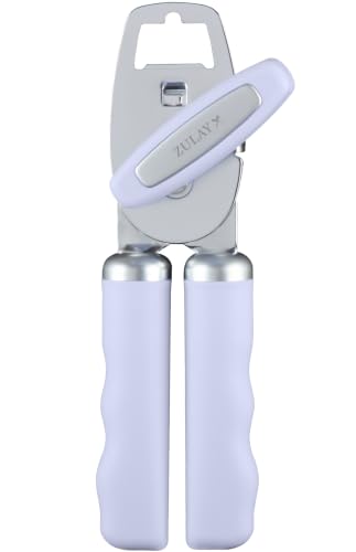 Image of Zulay Kitchen Manual Can Opener Heavy Duty Patented Stainless Steel, Lilac
