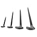 ABN Ladyfoot Rolling Head 4-Piece Pry Bar Tool Set – 6, 12, 16, 20 Inch – for Automotive Machinery Aligning & Prying