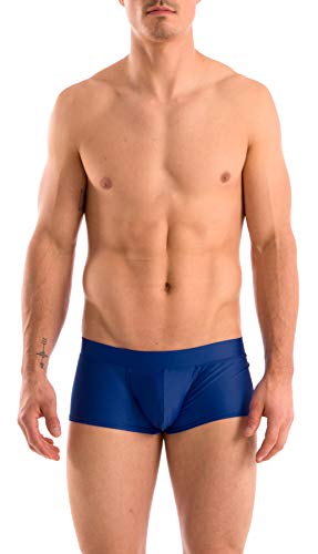 Gary Majdell Sport Mens New Navy Solid Hot Body Boxer Swimsuit Size Medium