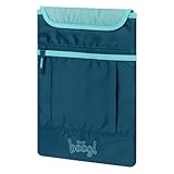 Baagl Laptop Hülle 15 Zoll Mädchen - Notebook Sleeve Kinder Teenager - Laptoptasche Leicht & Schützend - für Schulrucksack & Alltag, 26x36 cm (Petrol)